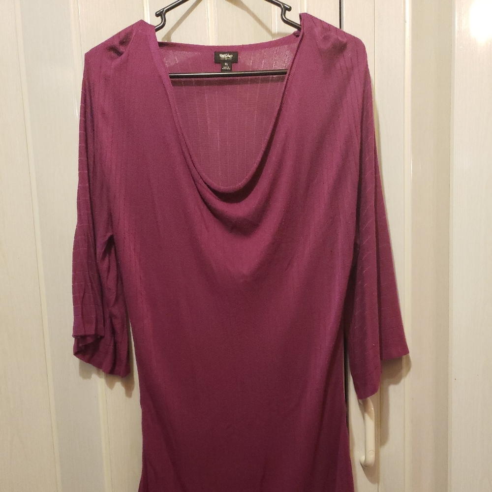 Mossimo Womens Bergundy Sweater Tunic